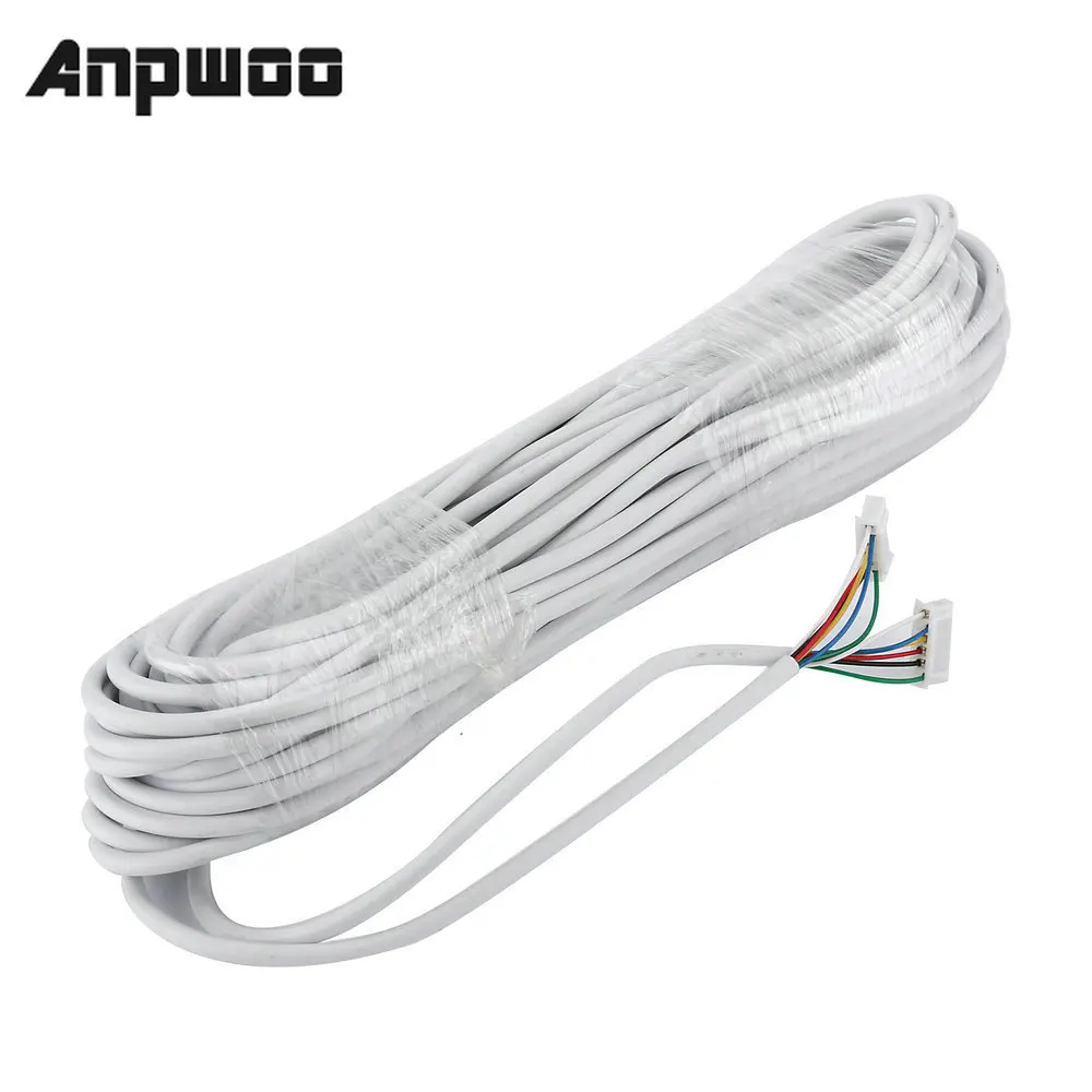 6 проводной кабель APPWOO 15 м 2 54*6P для видеодомофона цветной видеодомофон дверной