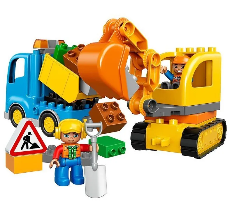 

LEGO Duplo Series 10812 Truck And Excavator Set Building Blocks Toy