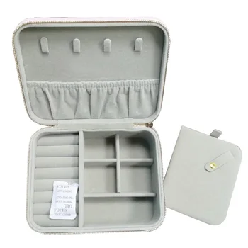 

8*18*14cm Packaging Pink Leather Rectangle Box Bracelet Jewelry Display Gift Box For Women Europe Velvet Bracelet Box Storage