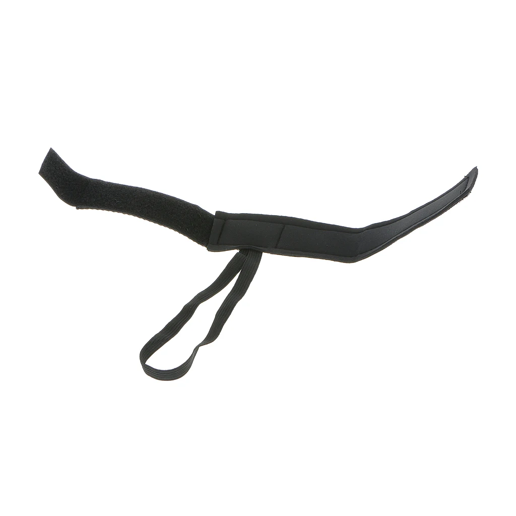 2 Pairs Adjustable Bodyboard Body Board Fin Savers Tethers Leashes Flippers Swim Dive Fins - Black