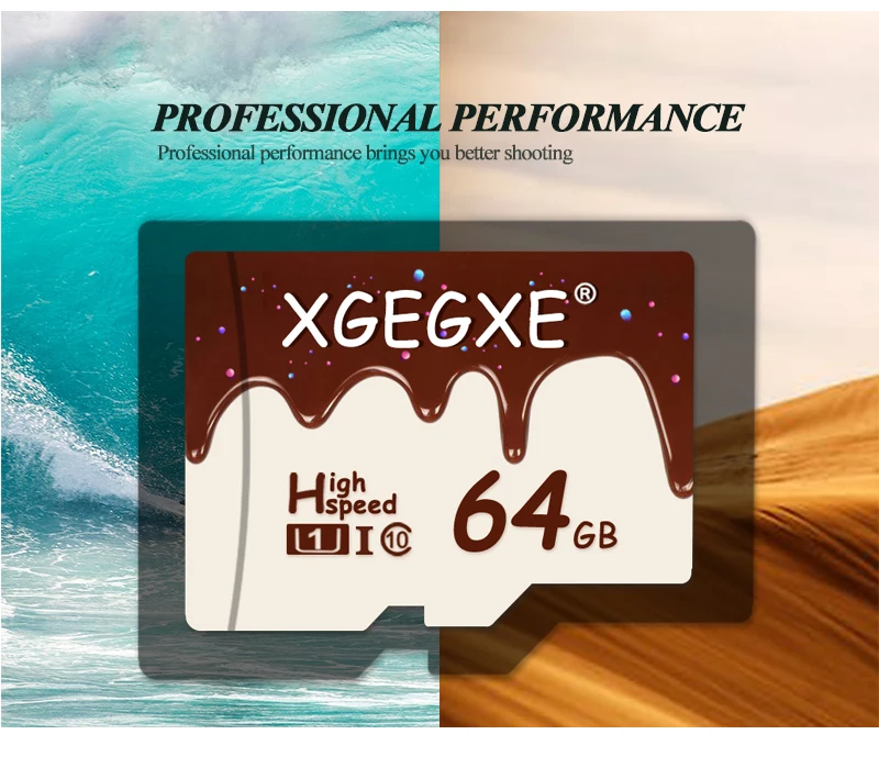 XGEGXE Mini Memory Card 32GB TF Card 64GB Class 10 Chocolate Jam Candy Style High Speed Mini Card 16GB T-Flash Card For Phone