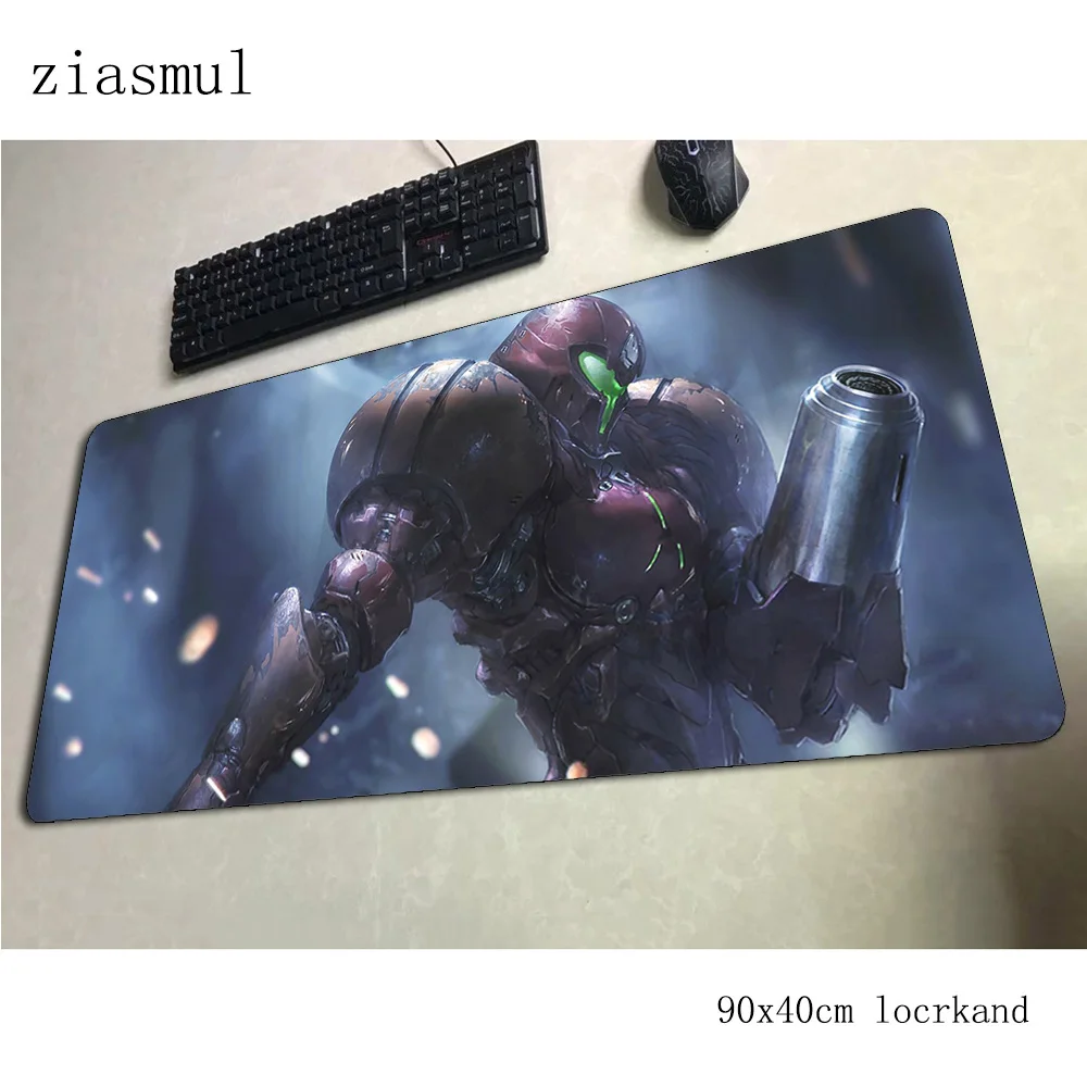 Коврик для мыши metroid 90x40 см коврики лучший домашний игровой коврик милые большие