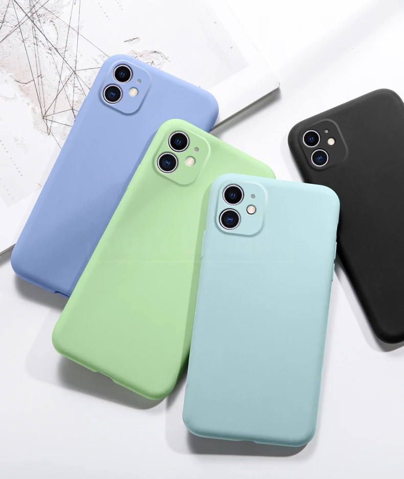 Мягкий силиконовый чехол для телефона для iPhone 11 Pro Max, жидкий силиконовый чехол, Противоударная задняя крышка для iPhone 11Pro Max, чехол, чехол