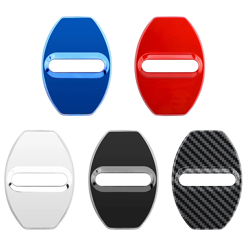 Car Door Lock Cover Stickers 4pcs For Seat Ibiza Leon cupra Ateca Arona Alhambra Tarraco
