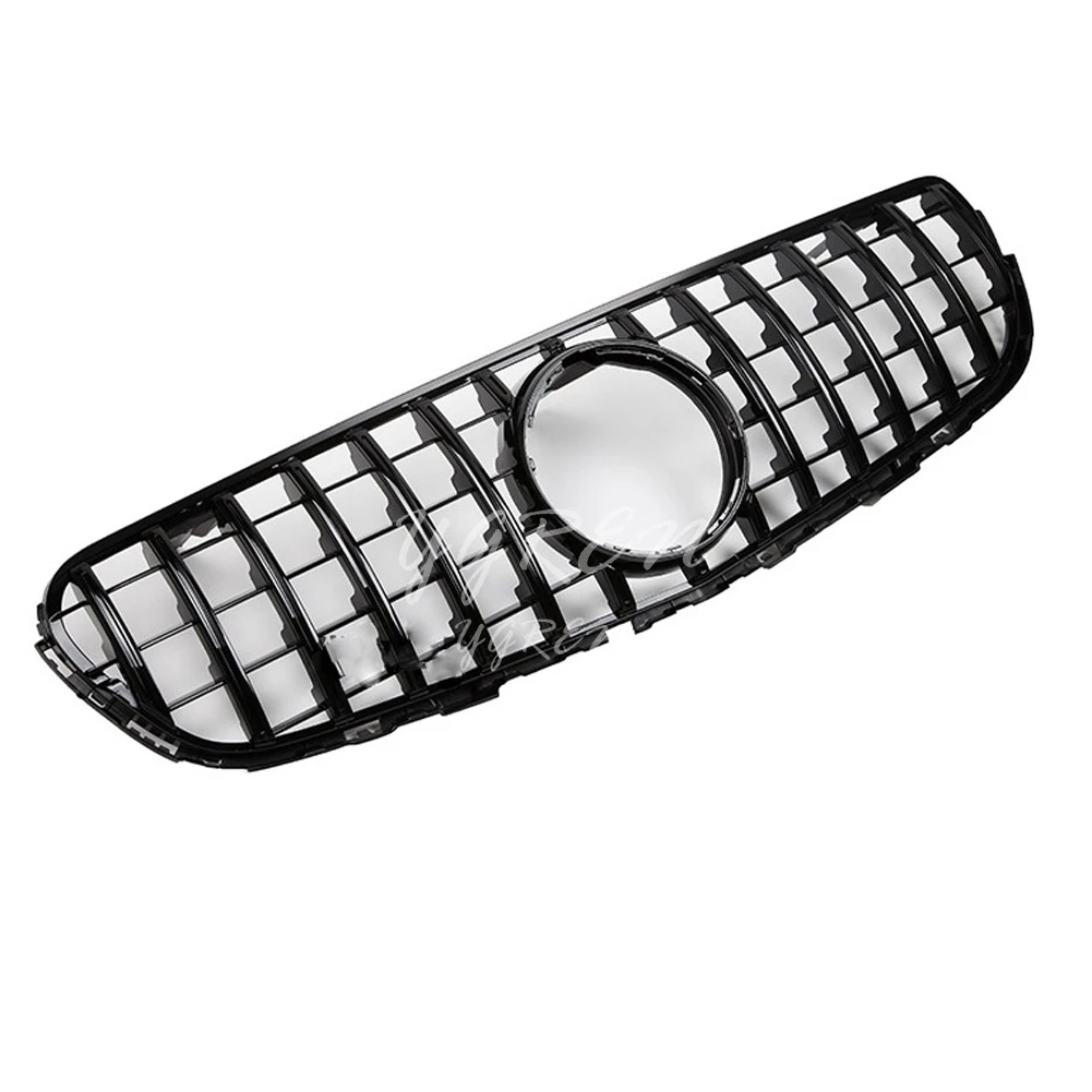 Silver Black GTR Style Front Grille For Mercedes Benz GLC W/X253 GLC300 GLC350