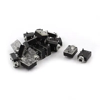 

3.5mm Headphone Audio Jack Socket 5-Pin PCB Panel Mount Connector x 20