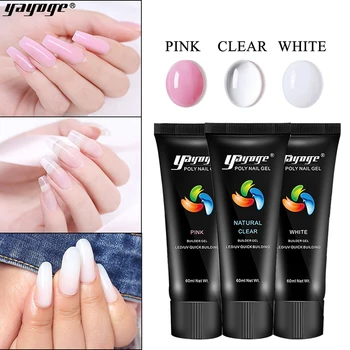 

Yayoge UV Led Poly Gel Lacquer Nail Polish Art for Nails Extensions Quick Building Soak Off Quick Building Varnish Drop Shipping
