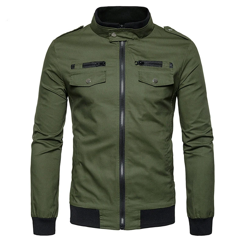 

Men Smart Casual Jackets Autumn Jackets and Coats 2018 Jaqueta Masculina Male Causal Fashion Slim Fitted Zipper Jackets Hombre