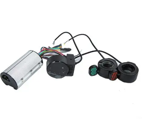 24v unit kit Новейший мини круглый Электрический велосипед контроллер скутера тормозной ЖК-дисплей блок углеродного волокна скутер Мотор контроллер 24В 36В 48В - Цвет: 24v unit kit