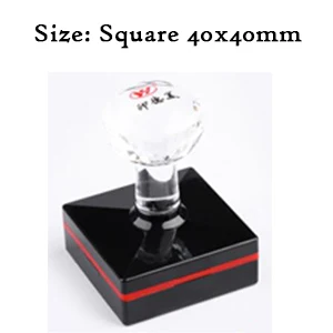 Square 40x40mm Предотвращает подделку Невидимый штамп быстро сохнет заказной логотип штамп для сухого молока может электронный продукт Противоугонный штамп - Цвет: Square 40x40mm