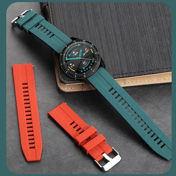 22mm Silicone Watch Band for Huawei Watch GT 2 46mm Soft Sport Strap Bracelet Watchband for Samsung Galaxy Watch 46mm Gear S3 1