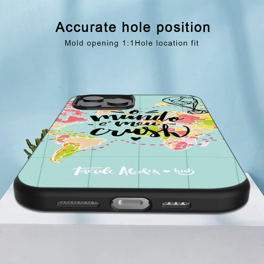 Airplane Map Travel Phone Case For iPhone 11 12 Pro Max Mini Cover for iPhone X XR XS MAX 7 8 6 6S Plus 5 SE 2020 Soft TPU Funda