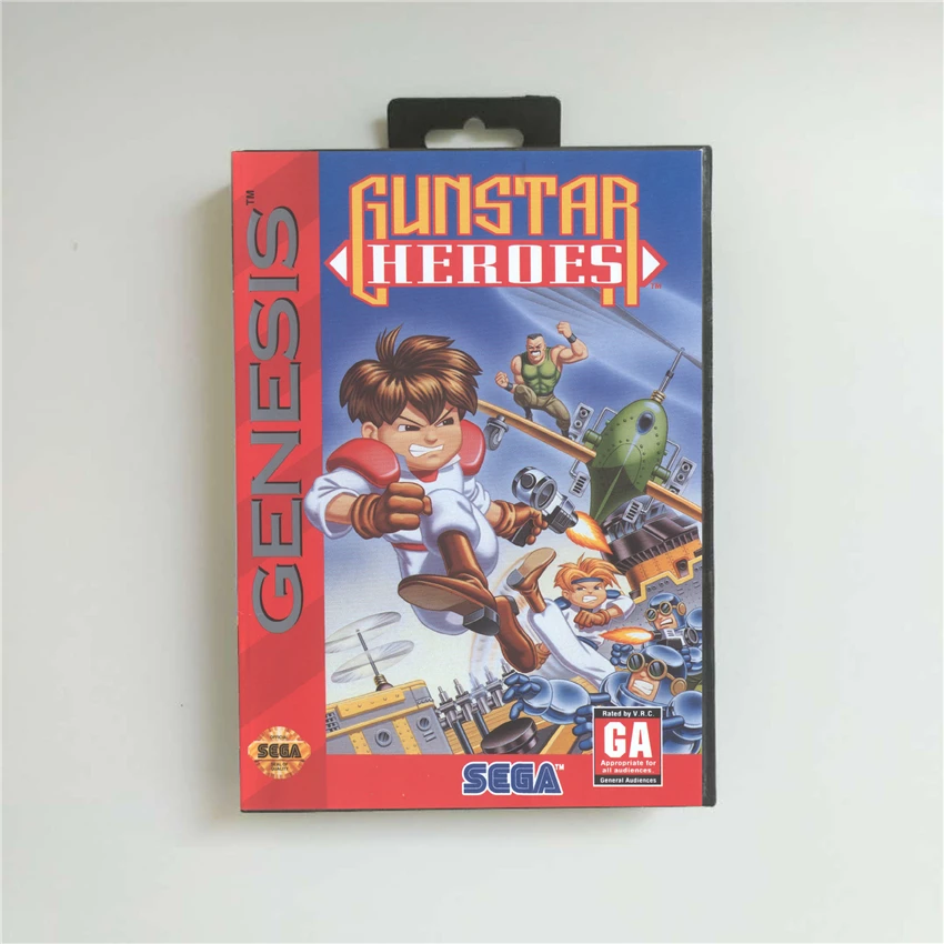 Игровая приставка Герои Gunstar 16 бит Крышка США | Электроника