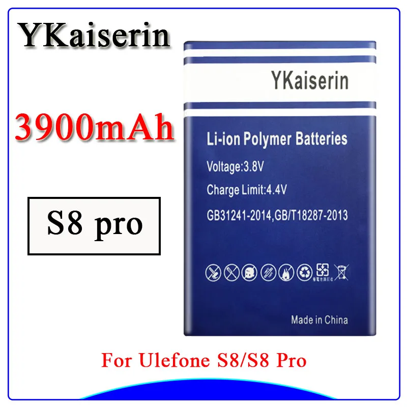 Аккумулятор для Ulefone S8 для Ulefone S8 Pro Batterie Bateria Аккумулятор запасная батарея для мобильного телефона 3900 мАч