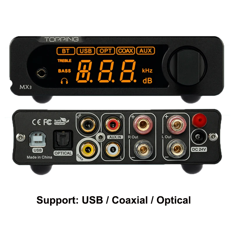 TOPPING MX3 USB DAC Audio Amplifier Hifi Bluetooth