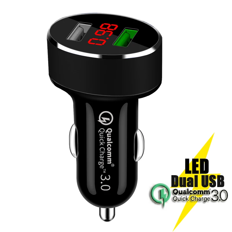 Автомобильное зарядное устройство с двумя USB портами 30 Вт|Зарядные устройства| |