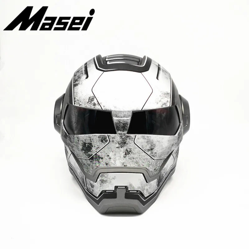 Топ ABS Masei War машина матовый серый мужской Железный человек шлем мотоциклетный шлем половина шлем открытый шлем