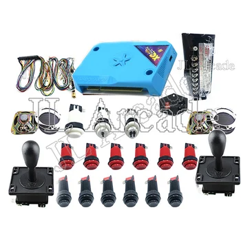

3D pandora box DX arcade kit with American joystick happ button jamma cable game arcade board built 3000