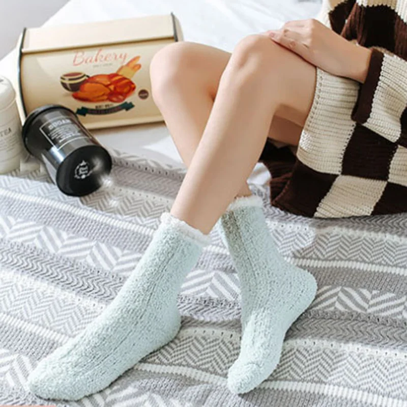 Luffy носки для женщин Calcetines Mujer Algodon Para Andar Por Casa Terciopelo утолщенные Kawaii повседневные