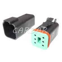 

6 Pin Black DT DT06-6S DT04-6P Auto Vehicle Speed Accelerator Pedal Socket Automotive Connector Waterproof Plug For Deutsch