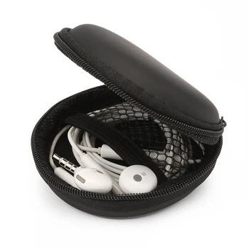 

Earphone Case Portable Mini Round Hard Storage Headphone Bag for SD TF Cards Shock Cable Storage Case for Xiaomi Samsung iphone