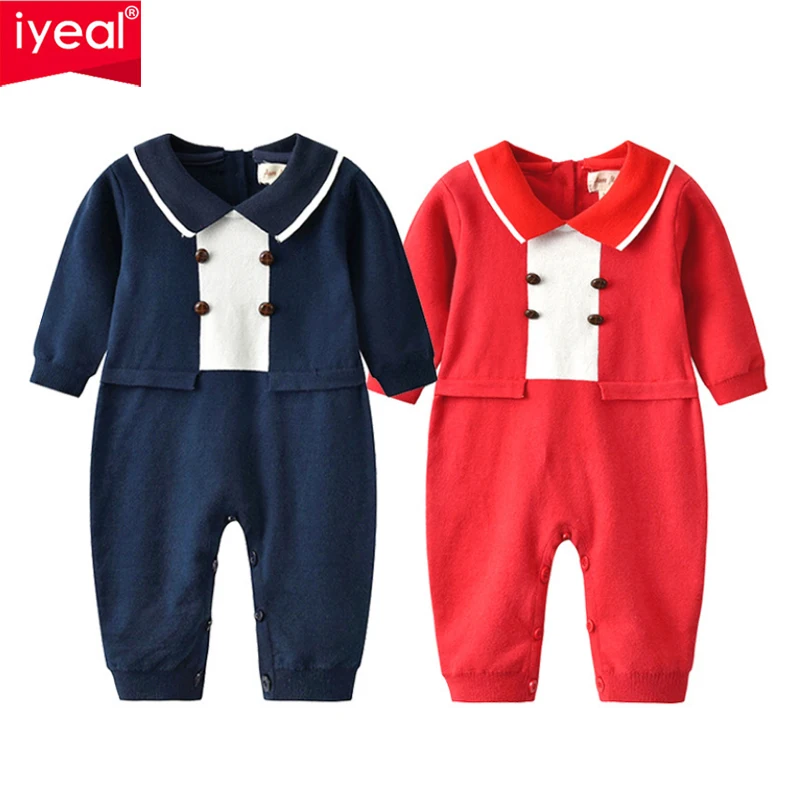 IYEAL для маленьких мальчиков и девочек Комбинезон трикотажные хлопковые топы с