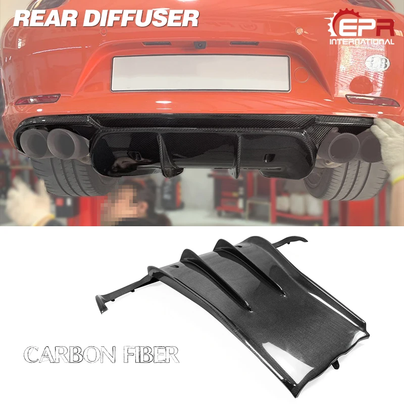 

Car Styling For Porsche 911 991 VORSTEINER Vor Style Carbon Fiber Rear Diffuser Glossy Finish Under Splitter Kit