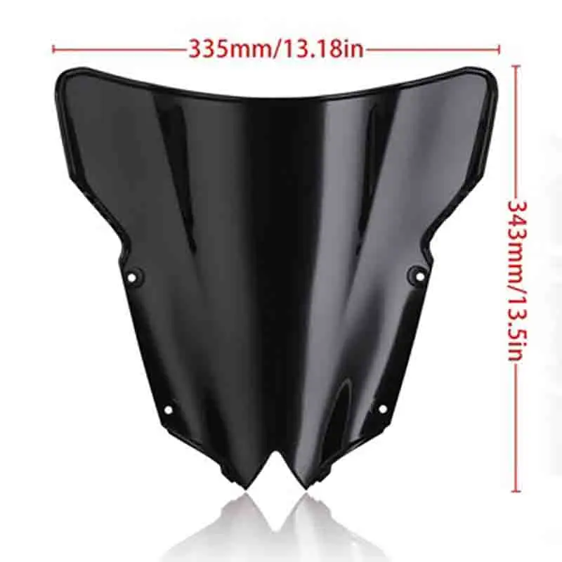 Мотоцикл Черное Лобовое стекло ветровое стекло двойной пузырь для Yamaha Yzf-R6 Yzf R6 600 2008