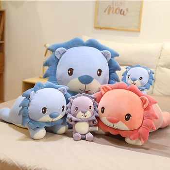 

New Arrival Sunshine Lion Pillow Plush Toy Full Filling Stuffed Animal Lion Plush Toy Stuffed Cushion for Kids Birthday Gifts