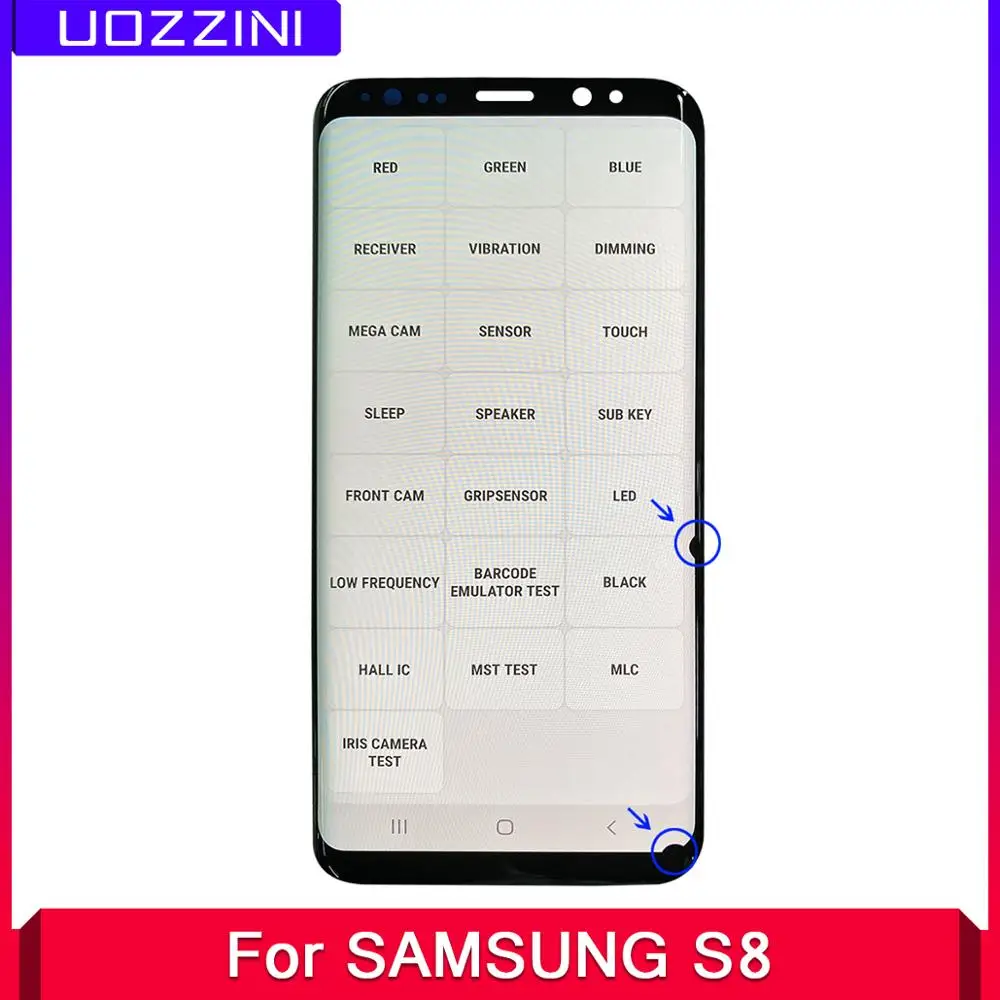 ЖК дисплей с маленьким битым пикселем для Samsung Galaxy S8 сенсорный экран дигитайзер в