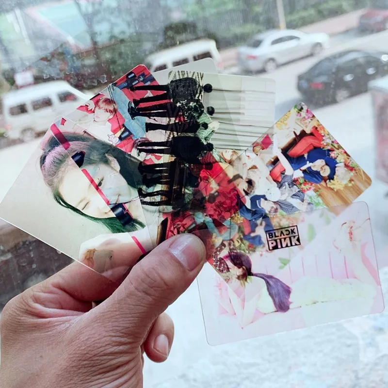 4 шт. K-pop BLACKPINK TWICE GOT7 TXT SEVENTEEN IZONE ПВХ прозрачная подвесная Фотокарта альбом Фотокарта для фанатов коллекция подарок
