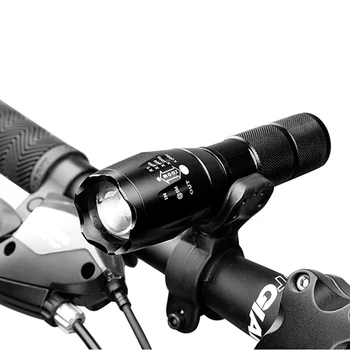 

Focusing Bicycle LED Flashlight CREE XM L2 18650 high power waterproof Flashlight zoom police Lanterna rechargeable led Torch