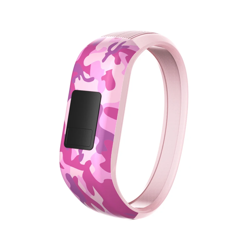 Яркие силиконовые часы ремешок для Garmin Vivofit JR JR2 спортивные камуфляжные браслеты для Garmin Vivofit JR/Vivofit JR2