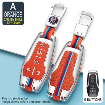 Copertura chiave dell'automobile in lega di zinco per Ford Mustang Fusion F-550 bordo spedizione Explorer F-150 per Lincoln MKX MKC MKS accessori