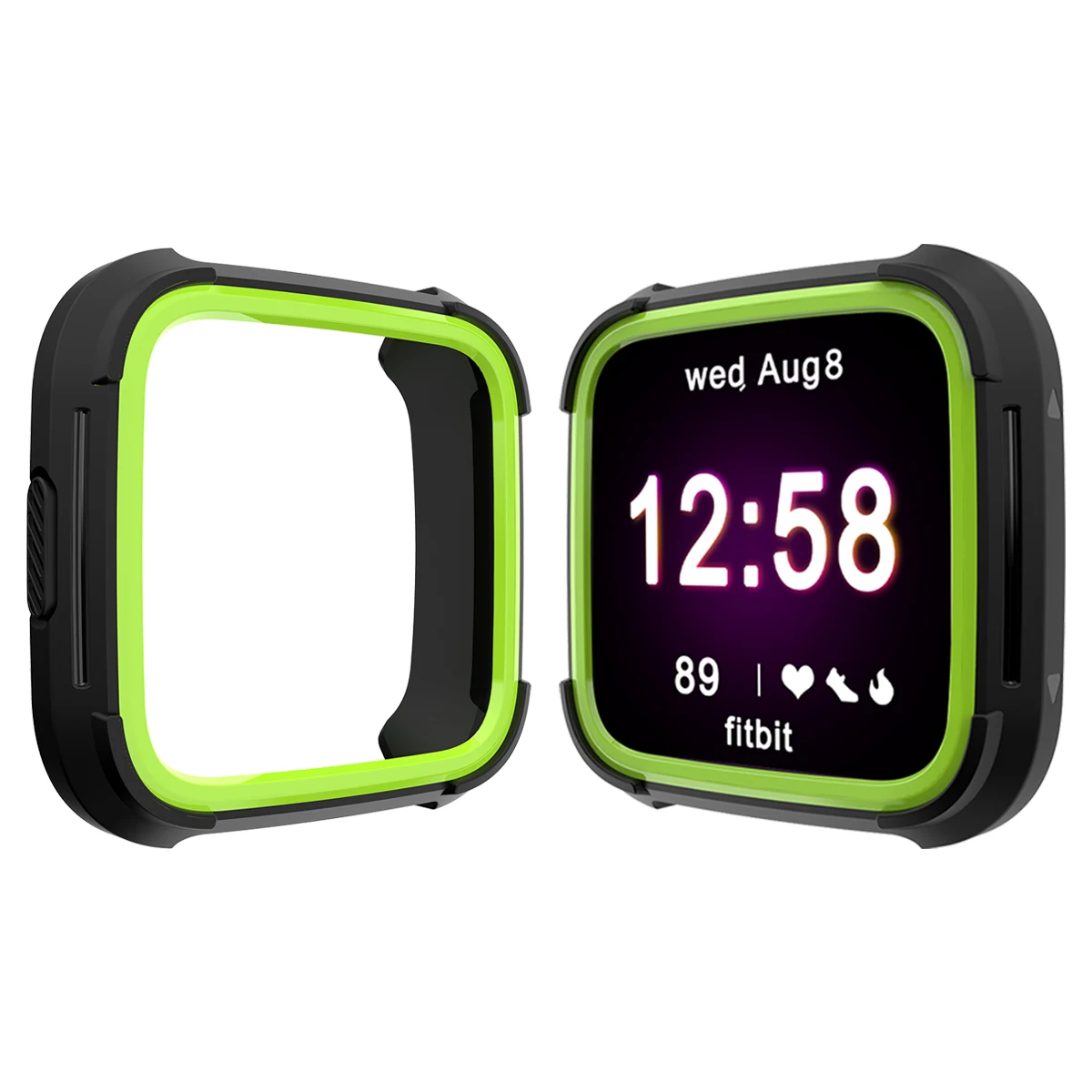 Чехол для часов из ТПУ Для Fitbit Versa Lite, универсальный чехол для защиты экрана, мягкий силиконовый бампер, аксессуары для часов - Color: Black Yellow