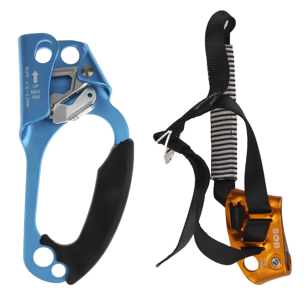 

Mountainerring Abseiling Rock Climbing Right Hand & Foot Ascender Equipment
