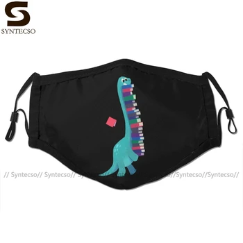 

Dinosaur Mouth Face Mask BOOK DINOSAURS Facial Mask Cool Kawai with 2 Filters for Adult