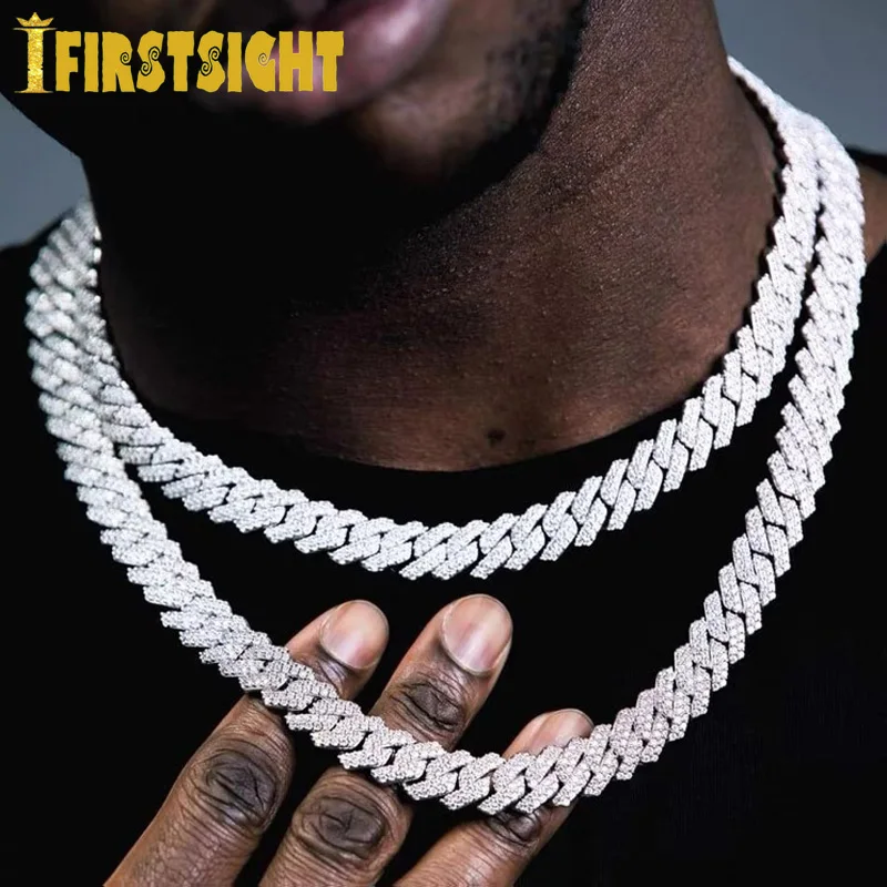 12mm Cuban Link Chains Necklace Gold 