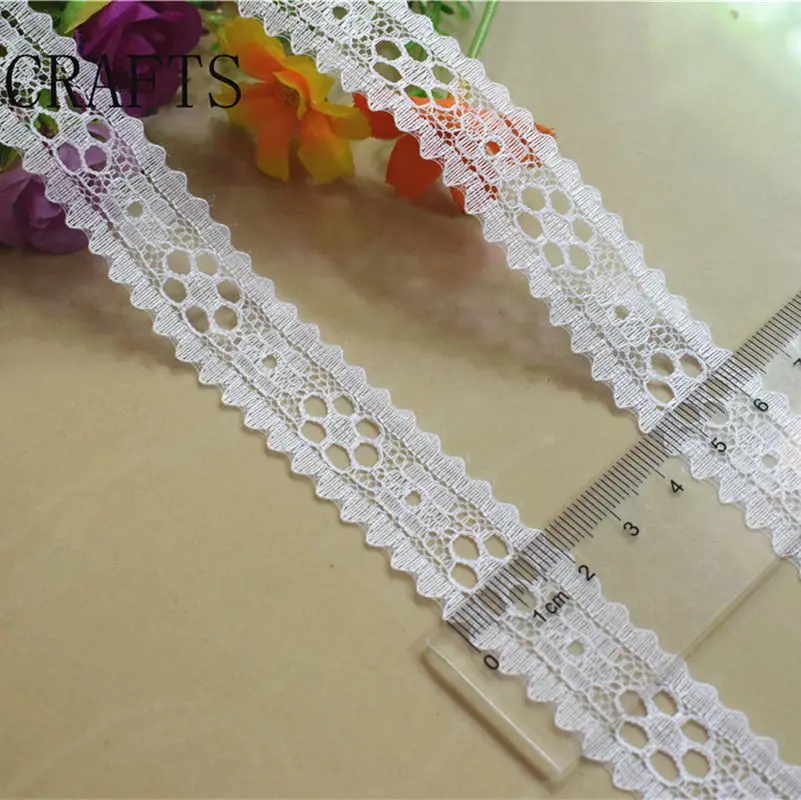 white 20mm wide 5-10 ярдов абсолютно новое красивое белое кружево, поделки/свадьба/одежда/кружевная лента Подарочная упаковка(5 или 10 ярдов/рулон - Цвет: white 20mm wide