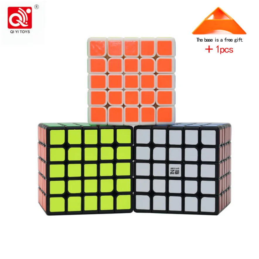 Нео Куб 5x5x5 Cubo Magico Qiyi Qizheng S волшебный куб 5x5 без наклеек кубический антистресс 5 на 5 игрушки для детей