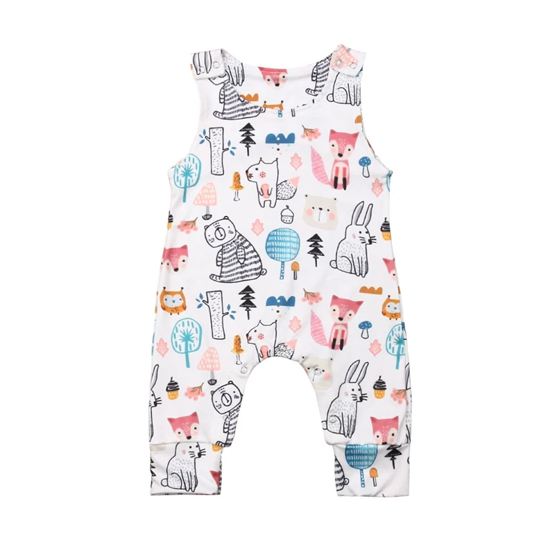 

Cute Baby Rompers Newborn Infant Toddler Girl Boy Romper Animal Print One Piece Jumpsuit Sunsuit Clothes Clothing