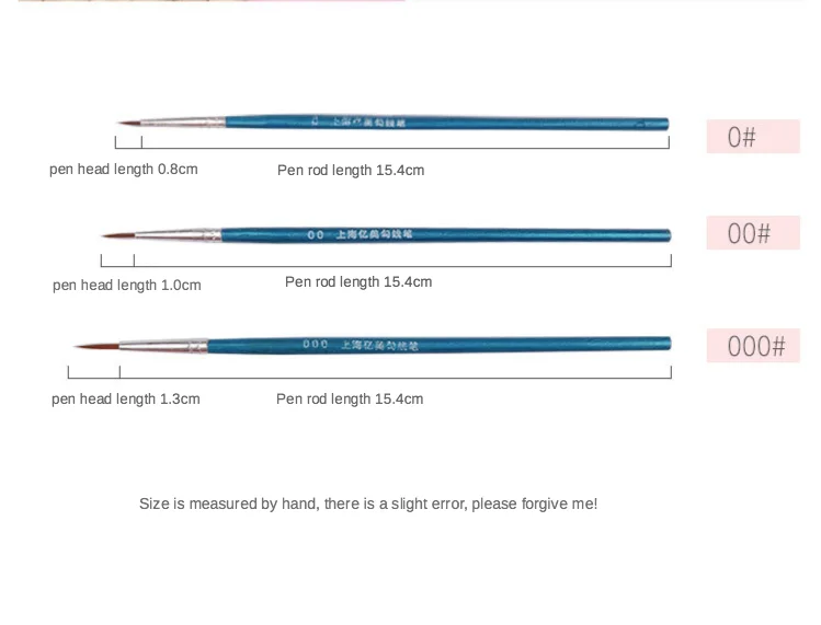 10 шт./компл. тонкая ручная краска ручка крючок синяя губка для рисования - Фото №1