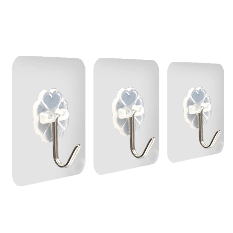 

10PCS Strong Home Kitchen Hooks Transparent Suction Cup Sucker Wall Hooks Hanger For Kitchen Bathroom