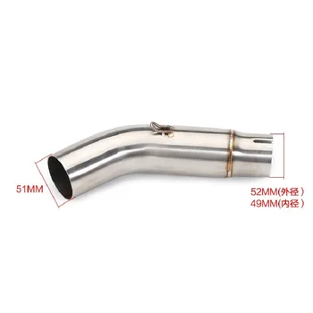 

For Suzuki Gsx-s 750 GSR750 GSR 750 Modified Motorcycle Exhaust Muffler Pipe Escape Mid Tube Connect Link Pipe Clamp Steel Pipe
