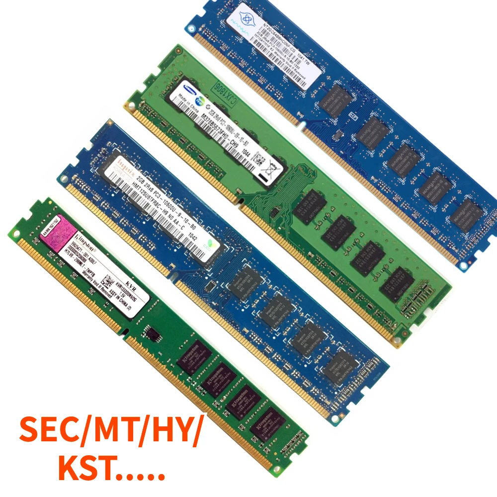 Escritorio Ram DDR3 DDR2 2G 1333, 800, 1066 MHz de 10600 de 12800 a 8500 240pin1.5V AMD/intel dimm cpu PC placa base