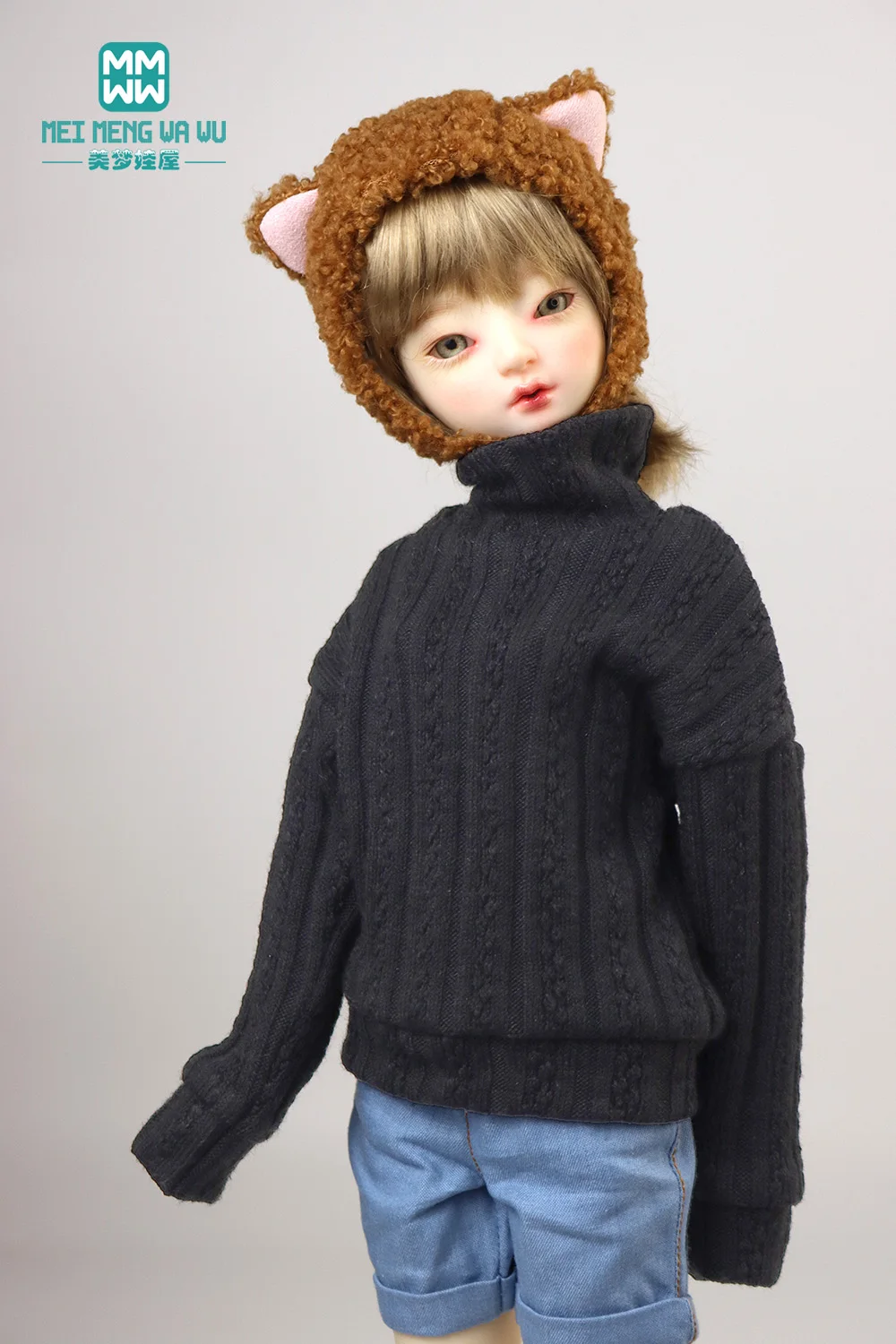 28-75cm 1/6 1/4 1/3 BJD Clothes DD SD MSD YOSD MYOU Spherical joint Doll Fashion turtleneck sweater toys gift