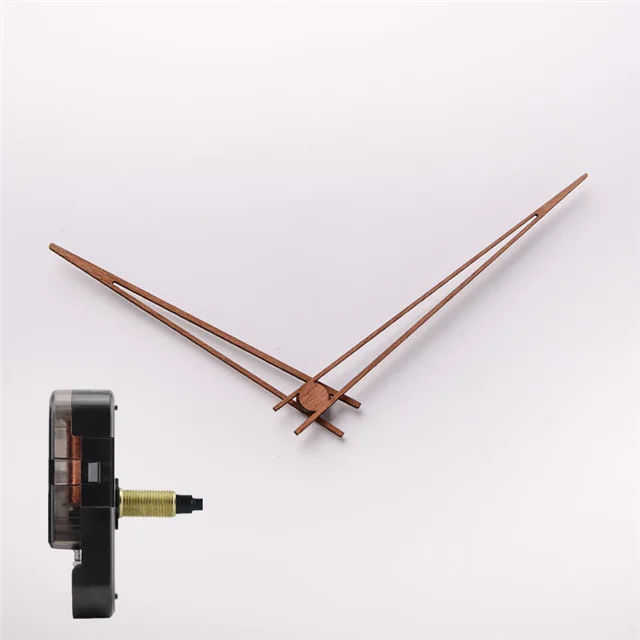 DIY Creative wall clock Wooden hands with SUN shaft Clock movement Walnut wood needle Quartz Clock replace part Accessories A