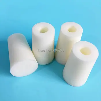 

50pcs Lab Silicon Stopper Test Tube Hollow Plug Silica Gel Plug without sand core for Experiment