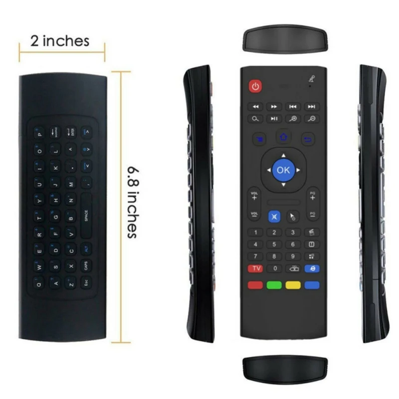 Высококачественный Профессиональный MX3 2,4G Air Fly mouse Мини клавиатура Пульт дистанционного управления для Android tv/Box/PC