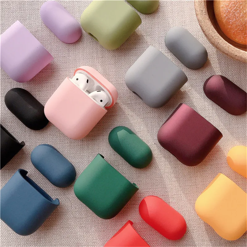 Оригинальный Для Apple Airpods 1 2 беспроводной Bluetooth чехол для наушников с красочными